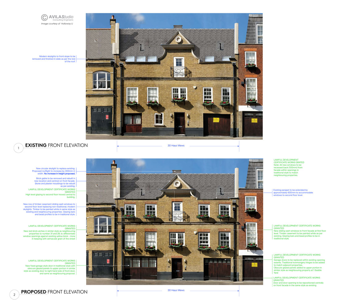 Hays Mews residential project, Mayfair